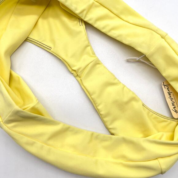 FREE PEOPLE MOVEMENT ABYSSE Swim Malia Surf Bottom Womens Medium Yellow NEW - Picture 10 of 14